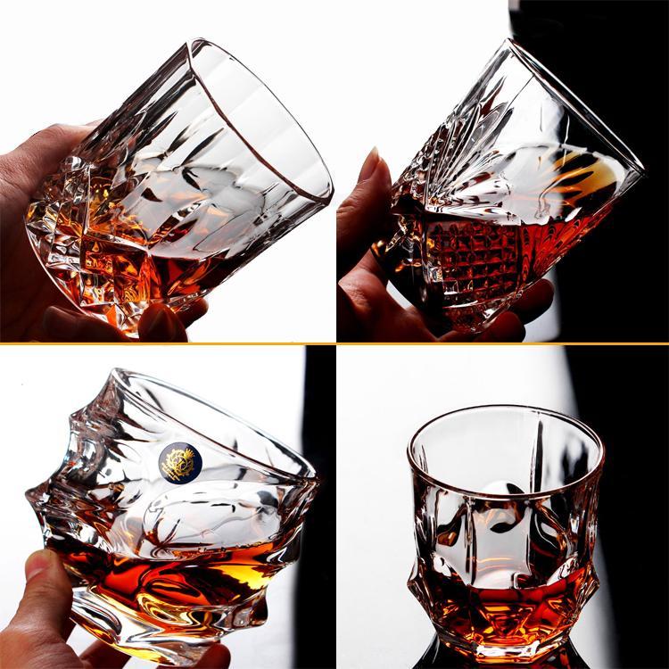 Set of Carved Whiskey Glasses